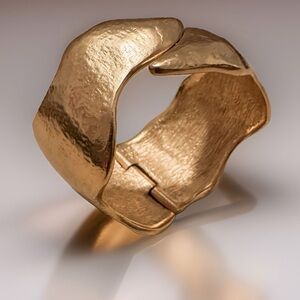 Saint Laurent gold cuff bracelet